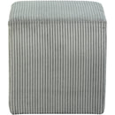 Meridian Roy Grey Microsuede Fabric Ottoman/Stool IMAGE 4
