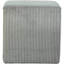 Meridian Roy Grey Microsuede Fabric Ottoman/Stool IMAGE 5
