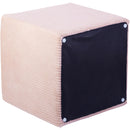  Color_Pink -- Roy Pink Microsuede Fabric Upholstered Stool IMAGE 7
