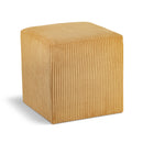  Color_Yellow -- Roy Yellow Microsuede Fabric Upholstered Stool IMAGE 1