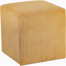  Color_Yellow -- Roy Yellow Microsuede Fabric Upholstered Stool IMAGE 3