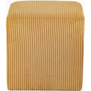  Color_Yellow -- Roy Yellow Microsuede Fabric Upholstered Stool IMAGE 4