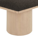  Color_Brown/ Natural -- Pavilion Brown Boucle Fabric Upholstered 4 pc Modular Bench IMAGE 6