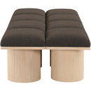  Color_Brown/ Natural -- Pavilion Brown Boucle Fabric Upholstered 8 pc Modular Bench IMAGE 4