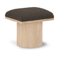  Color_Brown/ Natural -- Pavilion Brown Boucle Fabric Upholstered Stool IMAGE 1