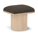  Color_Brown/ Natural -- Pavilion Brown Boucle Fabric Upholstered Stool IMAGE 1