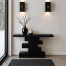  Meridian Westmount Black Ash Veneer Console Table IMAGE 2