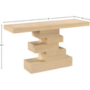  Meridian Westmount Natural Ash Veneer Console Table IMAGE 6