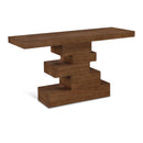  Meridian Westmount Walnut Ash Veneer Console Table IMAGE 1
