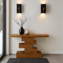  Meridian Westmount Walnut Ash Veneer Console Table IMAGE 2