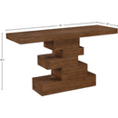  Meridian Westmount Walnut Ash Veneer Console Table IMAGE 6