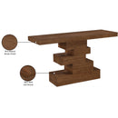  Meridian Westmount Walnut Ash Veneer Console Table IMAGE 7