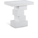 Meridian Westmount Off-White Ash Veneer End / Side Table IMAGE 1