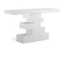  Meridian Westmount Off-White Ash Veneer Console Table IMAGE 1
