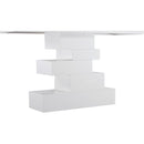  Meridian Westmount Off-White Ash Veneer Console Table IMAGE 5