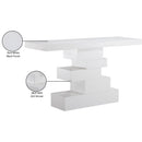  Meridian Westmount Off-White Ash Veneer Console Table IMAGE 7