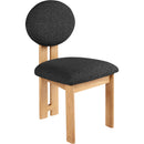  Color_Black/ Natural -- Meridian Napa Dining Chair IMAGE 1