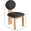  Color_Black/ Natural -- Meridian Napa Dining Chair IMAGE 8