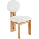  Color_Cream/ Natural -- Napa Cream Boucle Fabric Upholstered Dining Chair IMAGE 1