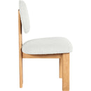  Color_Cream/ Natural -- Napa Cream Boucle Fabric Upholstered Dining Chair IMAGE 5