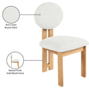 Meridian Napa Cream Dining Chair IMAGE 9