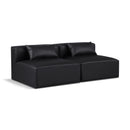  Manufacturer Color_Black -- Meridian Cube Stationary Leather Look Sofa IMAGE 1