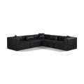  Manufacturer Color_Black -- Meridian Cube Leather Look 5 pc Sectional IMAGE 1