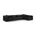  Manufacturer Color_Black -- Meridian Cube Leather Look 5 pc Sectional IMAGE 1