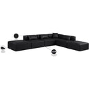  Manufacturer Color_Black -- Meridian Cube Leather Look 6 pc Sectional IMAGE 10
