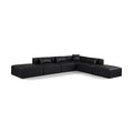  Manufacturer Color_Black -- Meridian Cube Leather Look 6 pc Sectional IMAGE 1