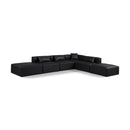  Manufacturer Color_Black -- Meridian Cube Leather Look 6 pc Sectional IMAGE 1