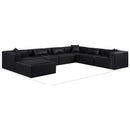  Manufacturer Color_Black -- Meridian Cube Leather Look 7 pc Sectional IMAGE 10