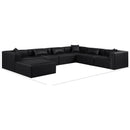 Meridian Cube Black Vegan Leather Modular Sectional IMAGE 10