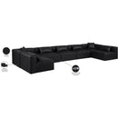  Manufacturer Color_Black -- Meridian Cube Leather Look 7 pc Sectional IMAGE 10