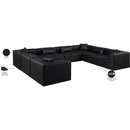  Manufacturer Color_Black -- Meridian Cube Leather Look 8 pc Sectional IMAGE 11