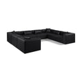  Manufacturer Color_Black -- Meridian Cube Leather Look 8 pc Sectional IMAGE 1