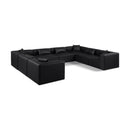  Manufacturer Color_Black -- Meridian Cube Leather Look 8 pc Sectional IMAGE 1