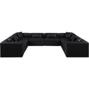  Manufacturer Color_Black -- Meridian Cube Leather Look 8 pc Sectional IMAGE 4
