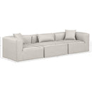 Meridian Cube Cream Vegan Leather Modular Sofa IMAGE 8