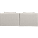 Meridian Cube Cream Vegan Leather Modular Sofa IMAGE 3