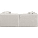 Meridian Cube Cream Vegan Leather Modular Sofa IMAGE 3