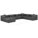 Meridian Cube Charcoal Grey Vegan Leather Modular Sectional IMAGE 9