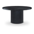  Color_Black -- Meridian Round Belinda Dining Table with Pedestal Base IMAGE 1