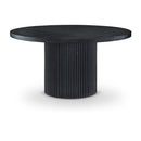  Color_Black -- Meridian Round Belinda Dining Table with Pedestal Base IMAGE 1