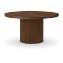 Meridian Belinda Brown Oak Veneer Dining Table IMAGE 1