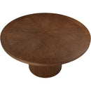  Color_Brown -- Belinda 59" Brown Solid Wood and Oak Veneer Dining Table IMAGE 4