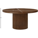  Color_Brown -- Belinda 59" Brown Solid Wood and Oak Veneer Dining Table IMAGE 6