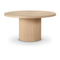  Color_Natural -- Belinda 59" Natural Solid Wood and Oak Veneer Dining Table IMAGE 1