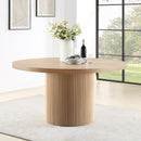  Color_Natural -- Belinda 59" Natural Solid Wood and Oak Veneer Dining Table IMAGE 2