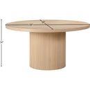  Color_Natural -- Belinda 59" Natural Solid Wood and Oak Veneer Dining Table IMAGE 6